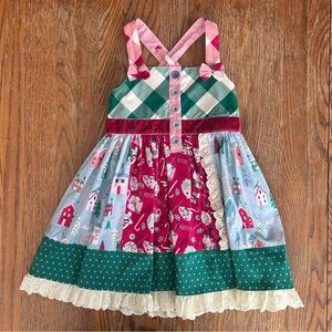 Matilda Jane Patchwork Christmas Dress size 4